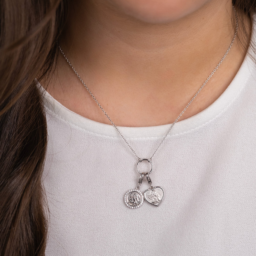 Halskette 925er Silber mit Charm