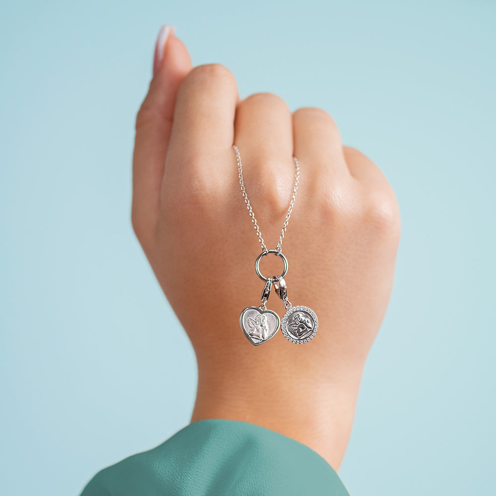 Halskette 925er Silber mit Charm