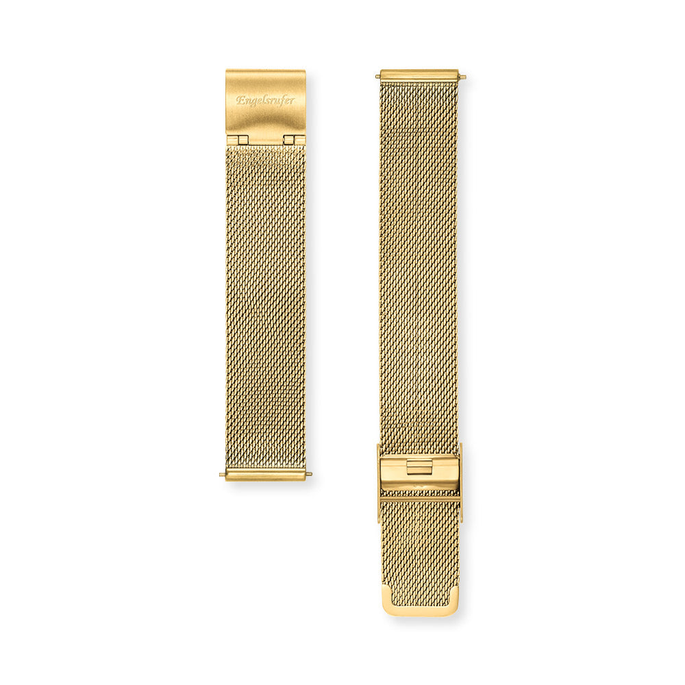 Mesh-Armband Edelstahl für Uhren Gold & Roségold 14 mm