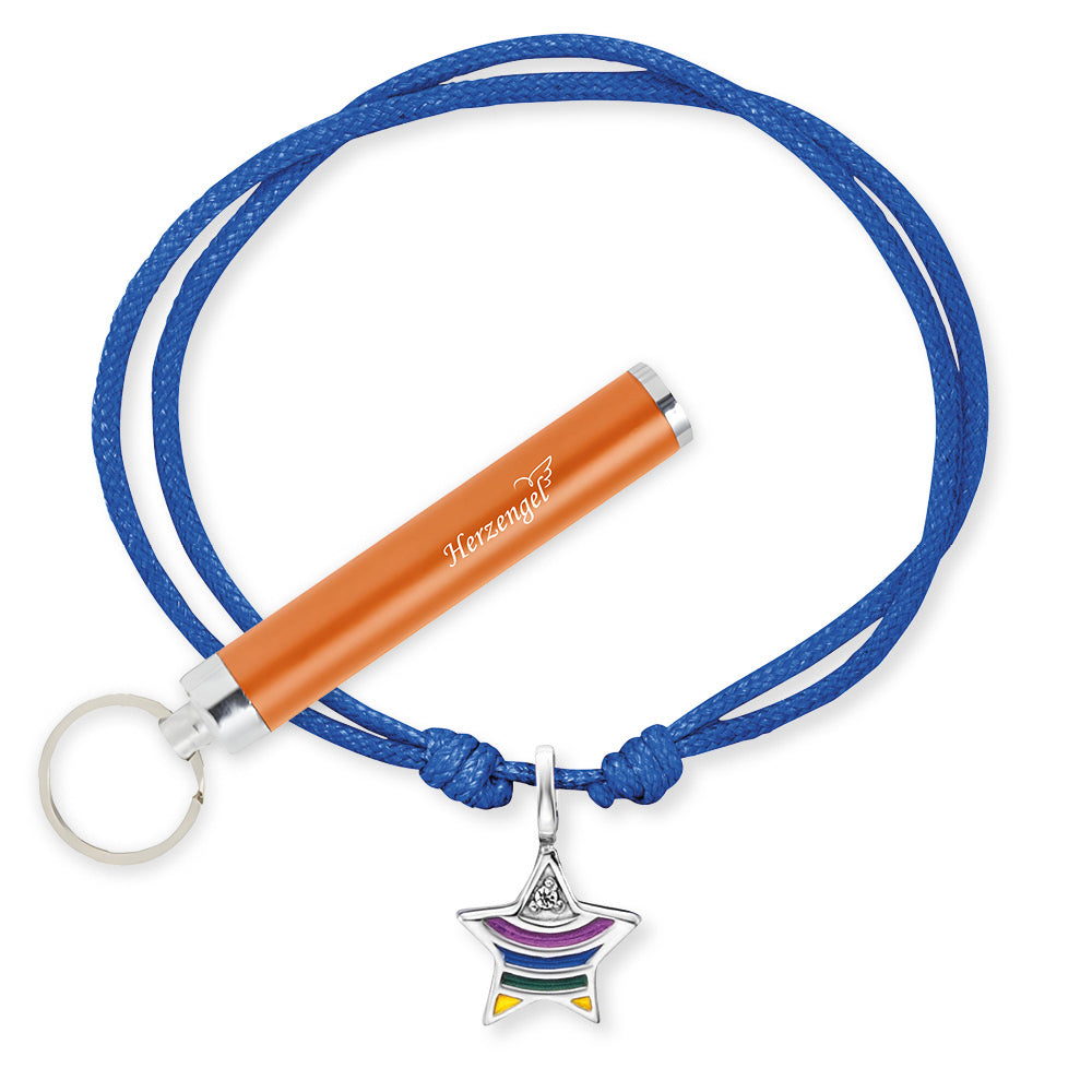 Kinder Armband Nylon Stern mit Emaille