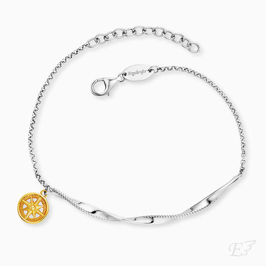 Armband 925er Silber Aloha Bicolor