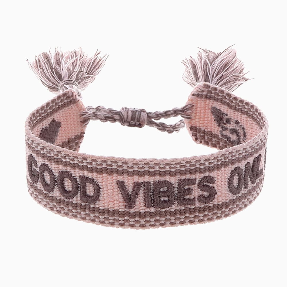 🎁 Armband Baumwolle Good Vibes Only (100% off)