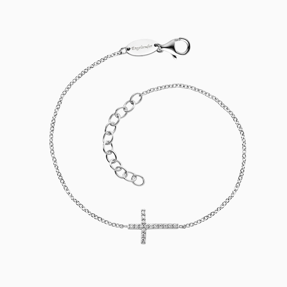 Armband 925er Silber Kreuz mit Zirkonia