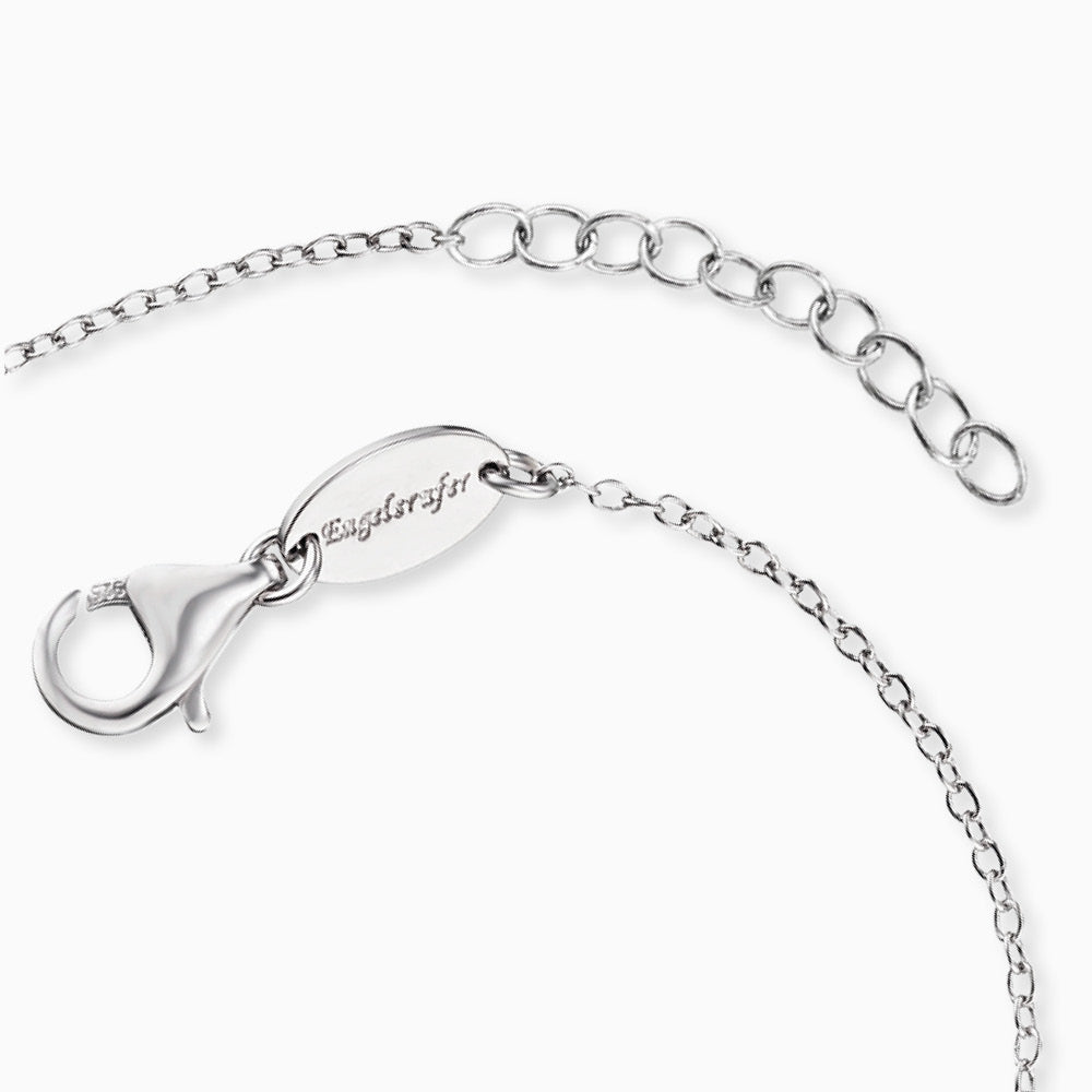 Armband 925er Silber Herzflügel Bicolor mit Zirkonia