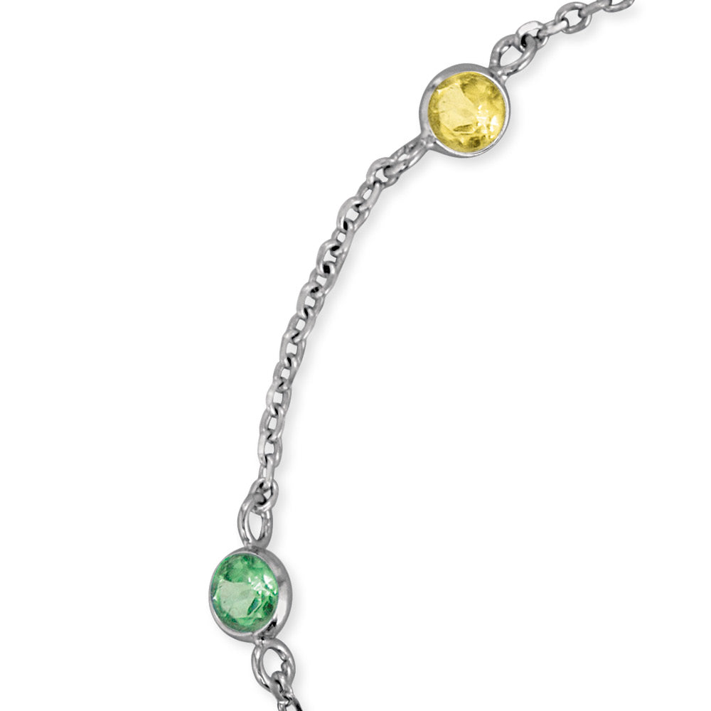 Armband 925er Silber Moonlight mit Zirkonia Multicolor