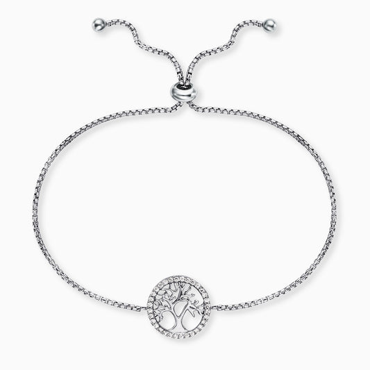 Armband 925er Silber Lebensbaum mit Zirkonia