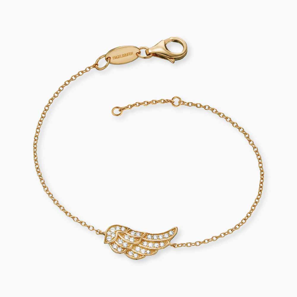 Armband 925er Silber Flügel mit Zirkonia