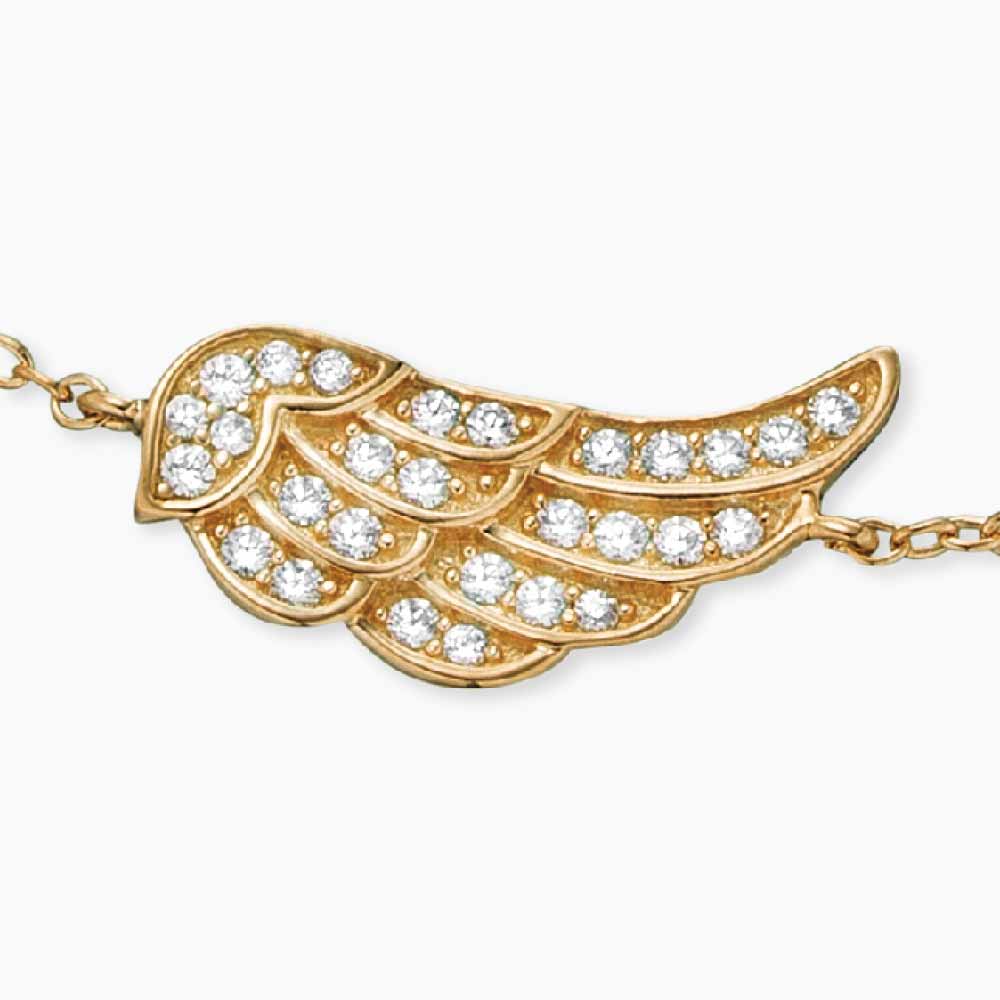 Armband 925er Silber Flügel mit Zirkonia