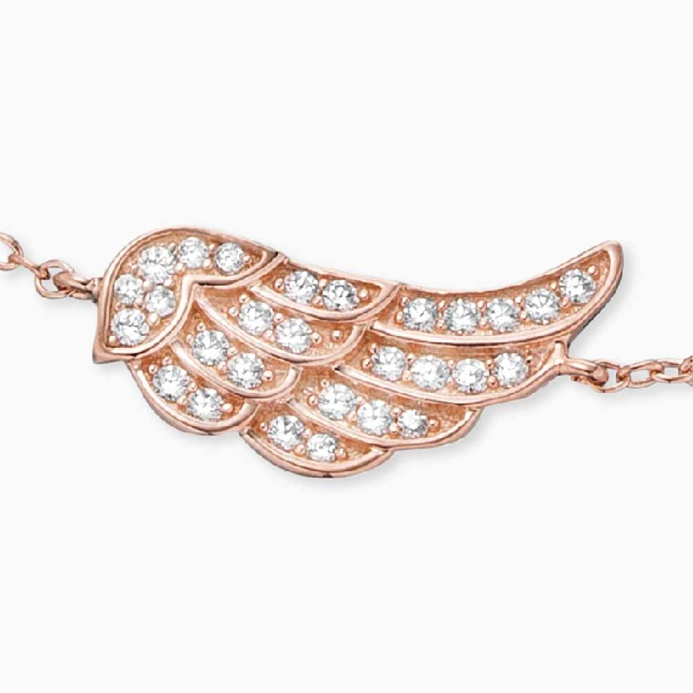 Armband 925er Silber Flügel mit Zirkonia
