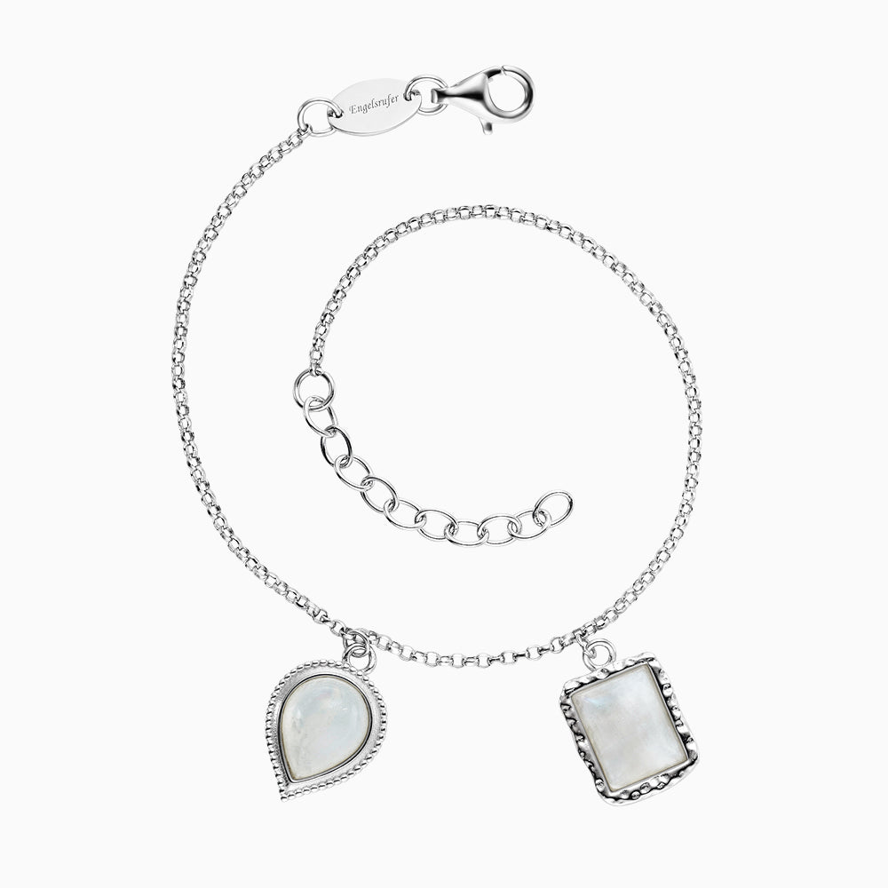 Armband 925er Silber Pure Moon mit Mondstein