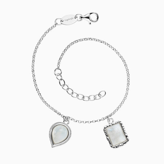 Armband 925er Silber Pure Moon mit Mondstein