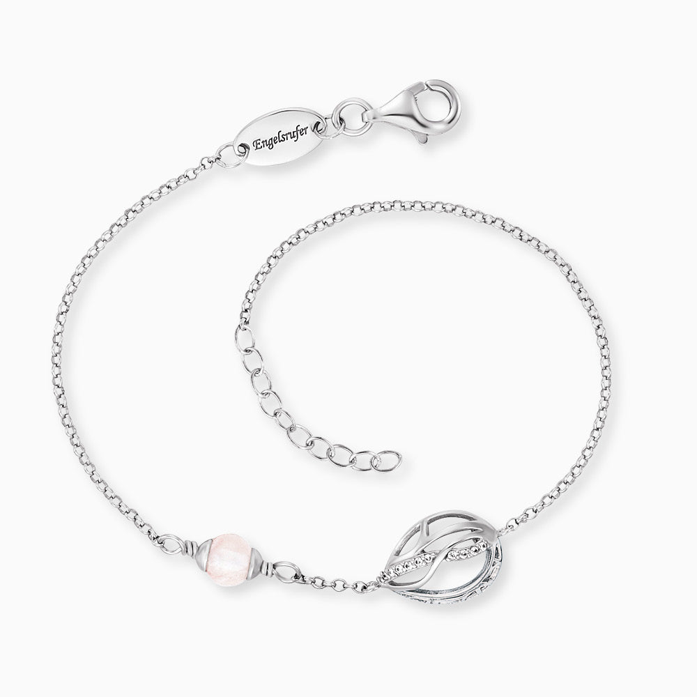 Armband 925er Silber Himmelsträne Lebensblume mit Zirkonia