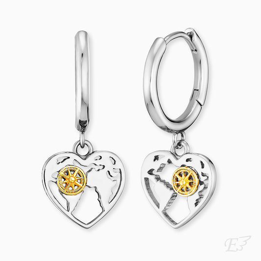 Creole 925er Silber Aloha Herz Bicolor