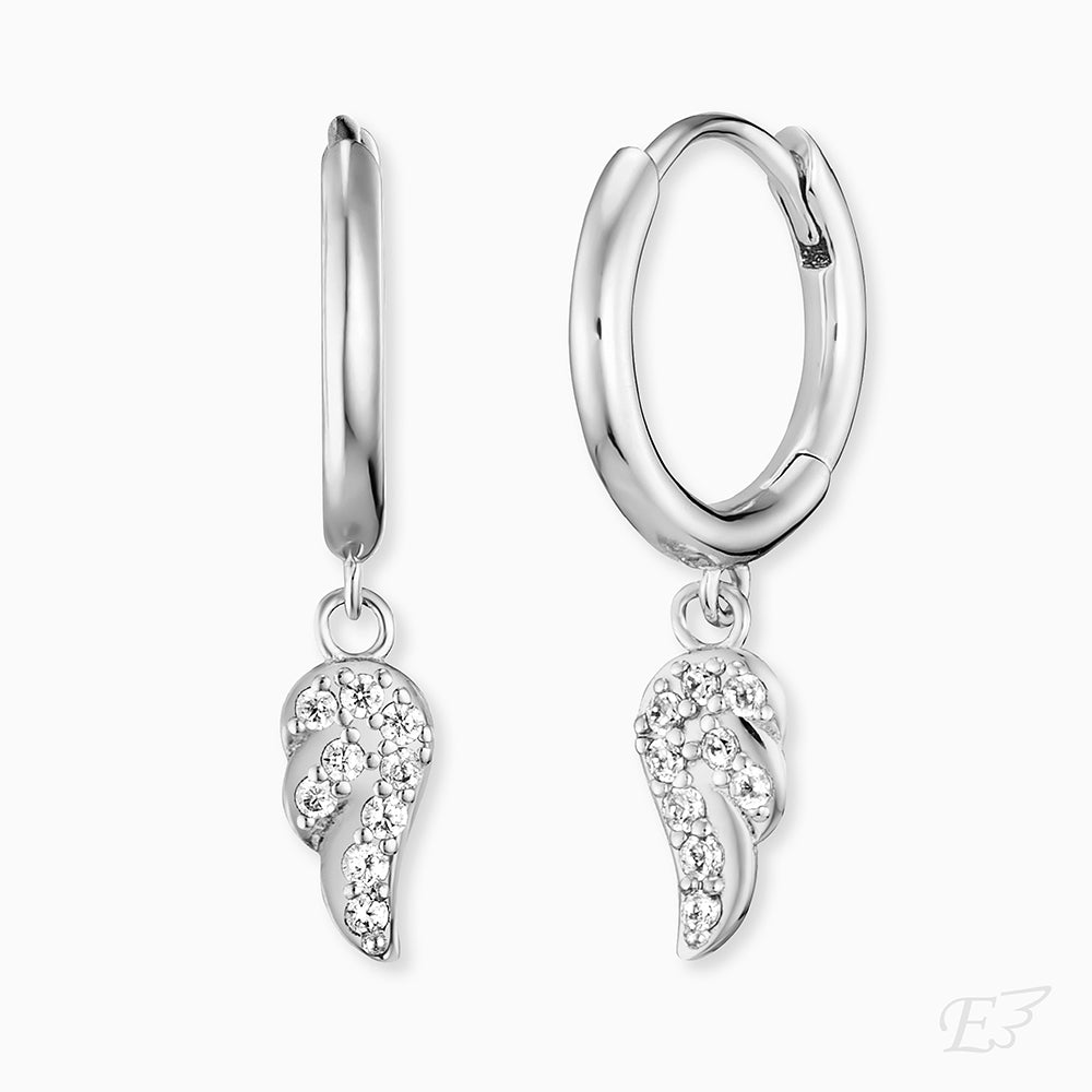 Creole 925er Silber Flying Wings mit Zirkonia