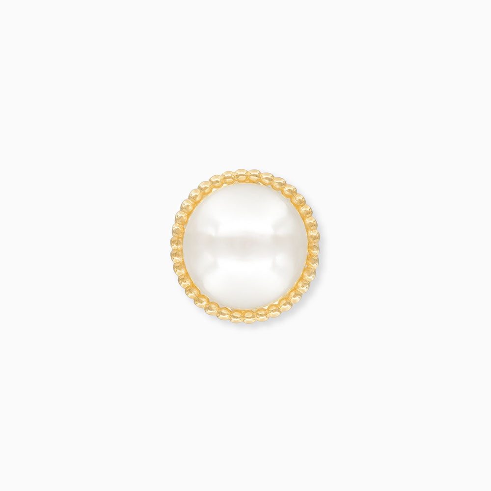 Ohrstecker 925er Silber Gold mit Muschlekernperle