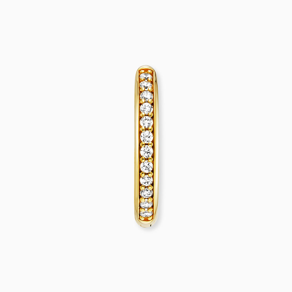 Creole 925er Silber Lola Gold mit Zirkonia