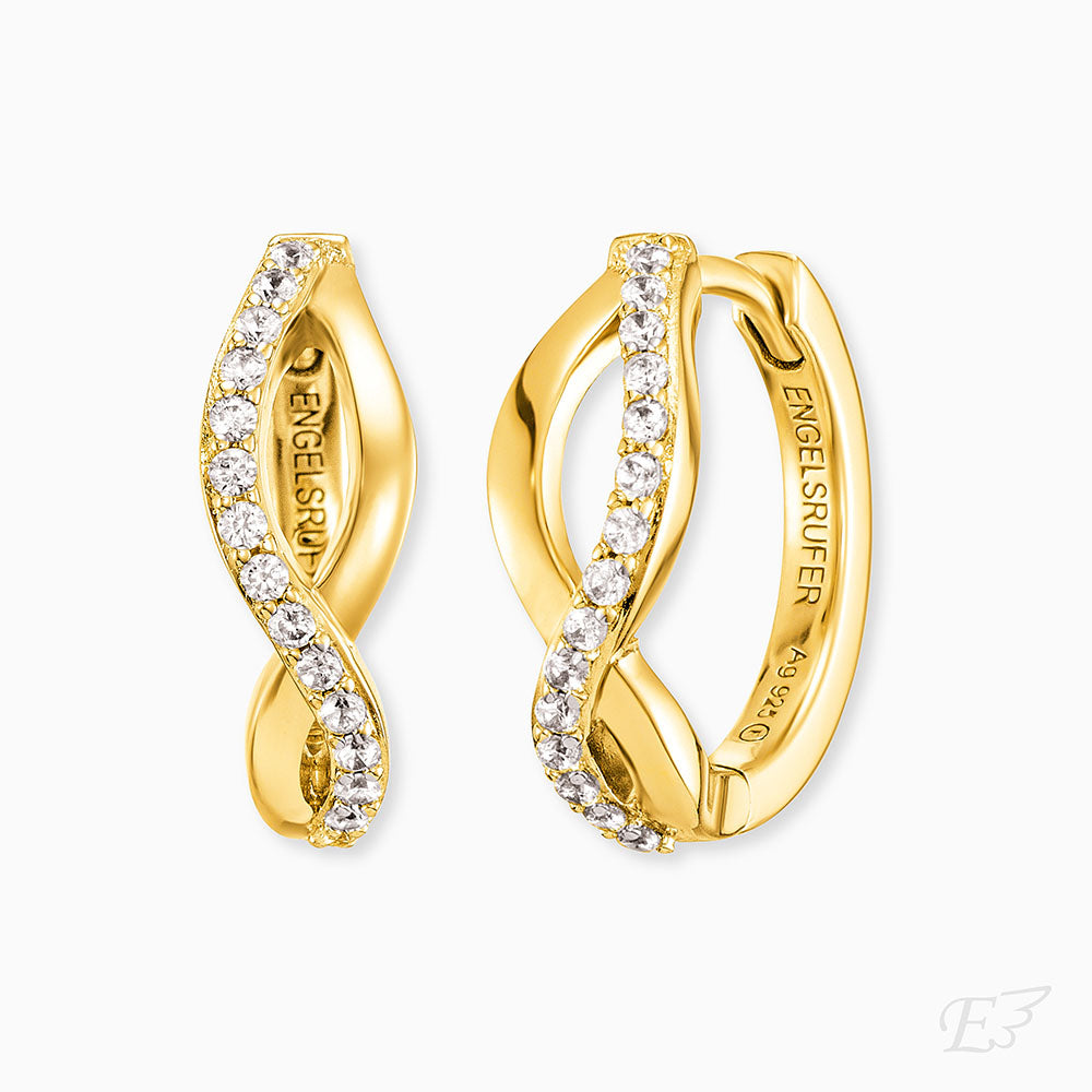Creole 925er Silber Paradise Gold mit Zirkonia