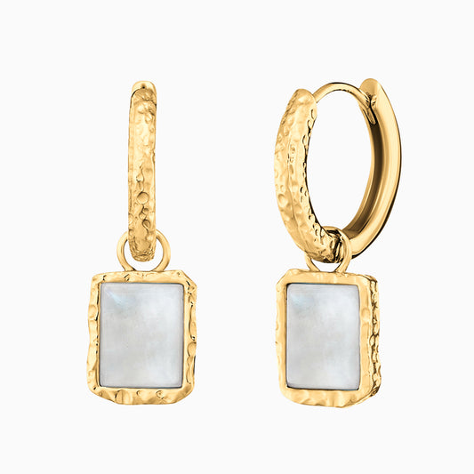 Creole 925er Silber Pure Moon Gold mit Mondstein