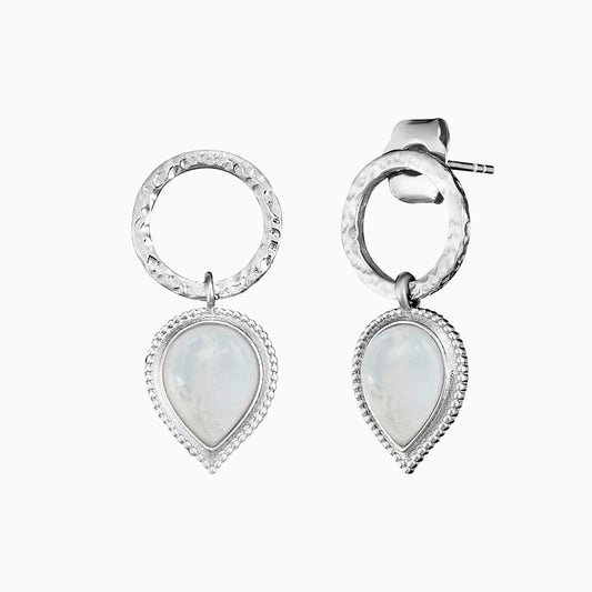 Ohrstecker 925er Silber Pure Moon mit Mondstein