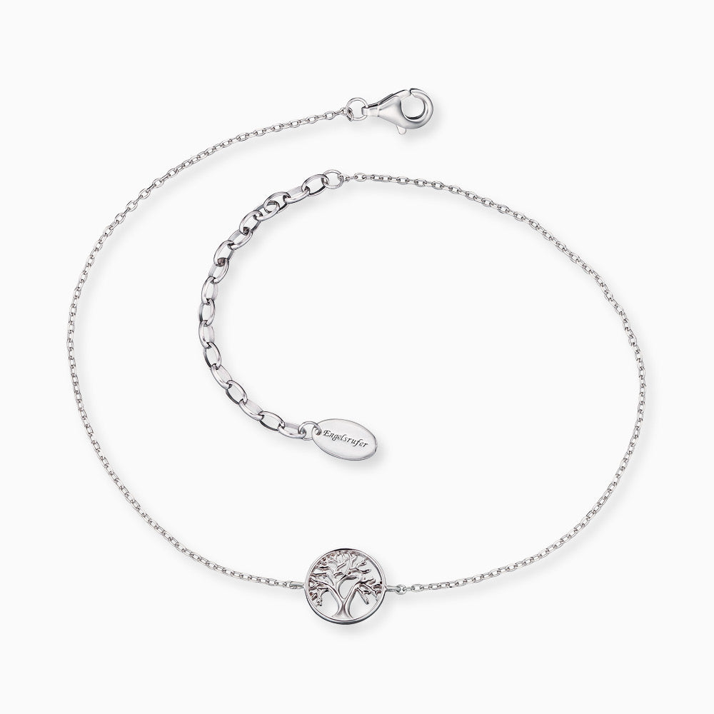Fußkette 925er Silber Lebensbaum