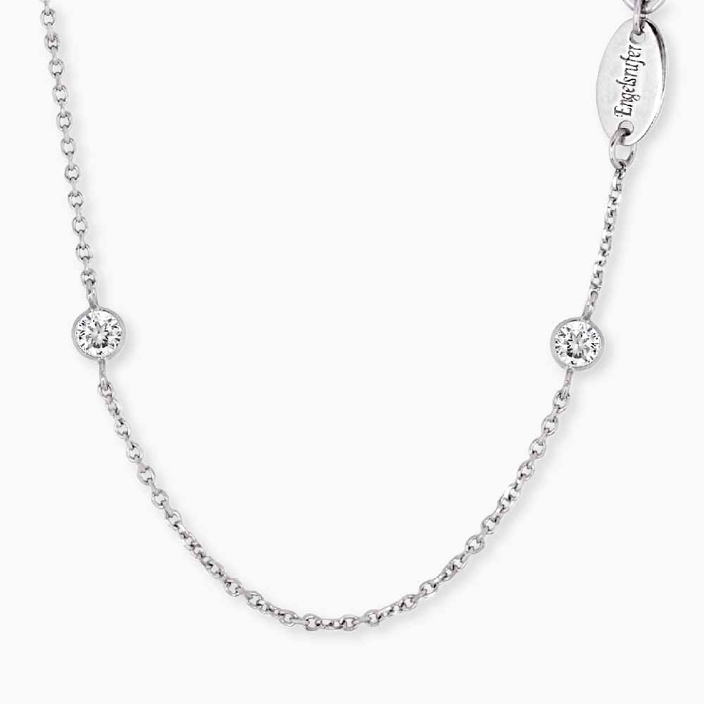 Halskette 925er Silber Moonlight mit Zirkonia