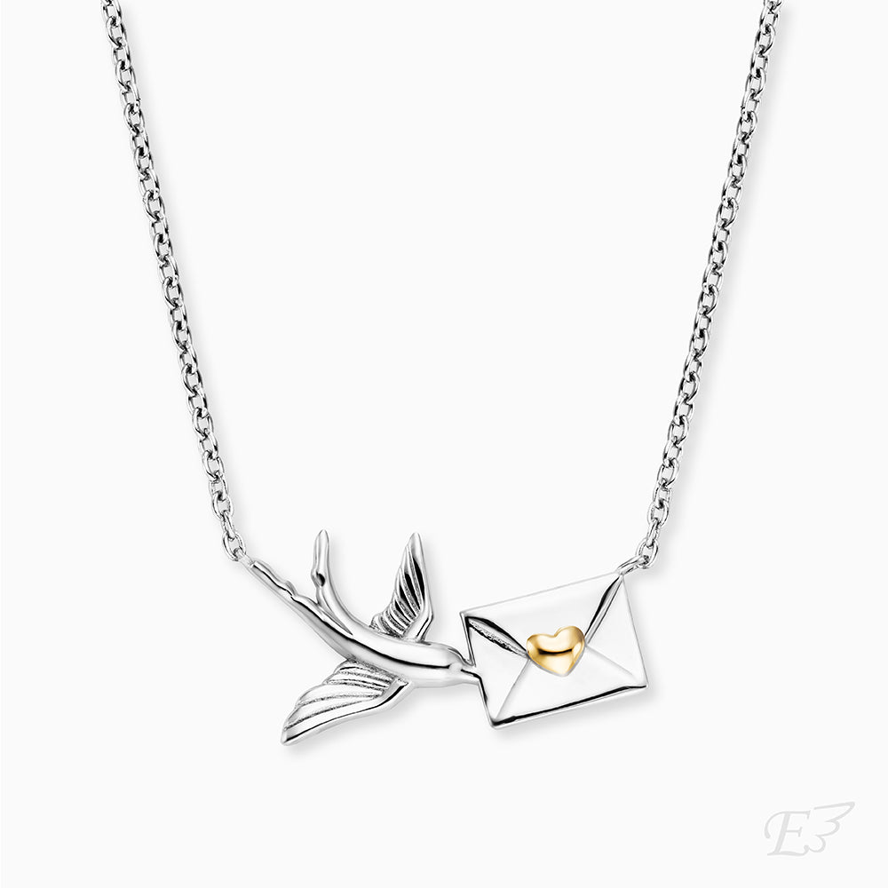 Halskette 925er Letter Bird Bicolor