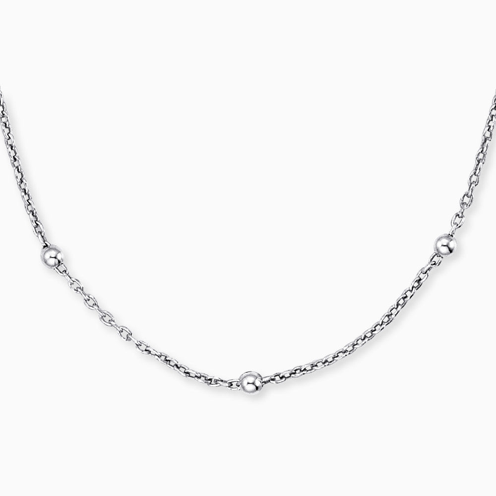 Halskette 925er Silber Moonlight mit Perlen