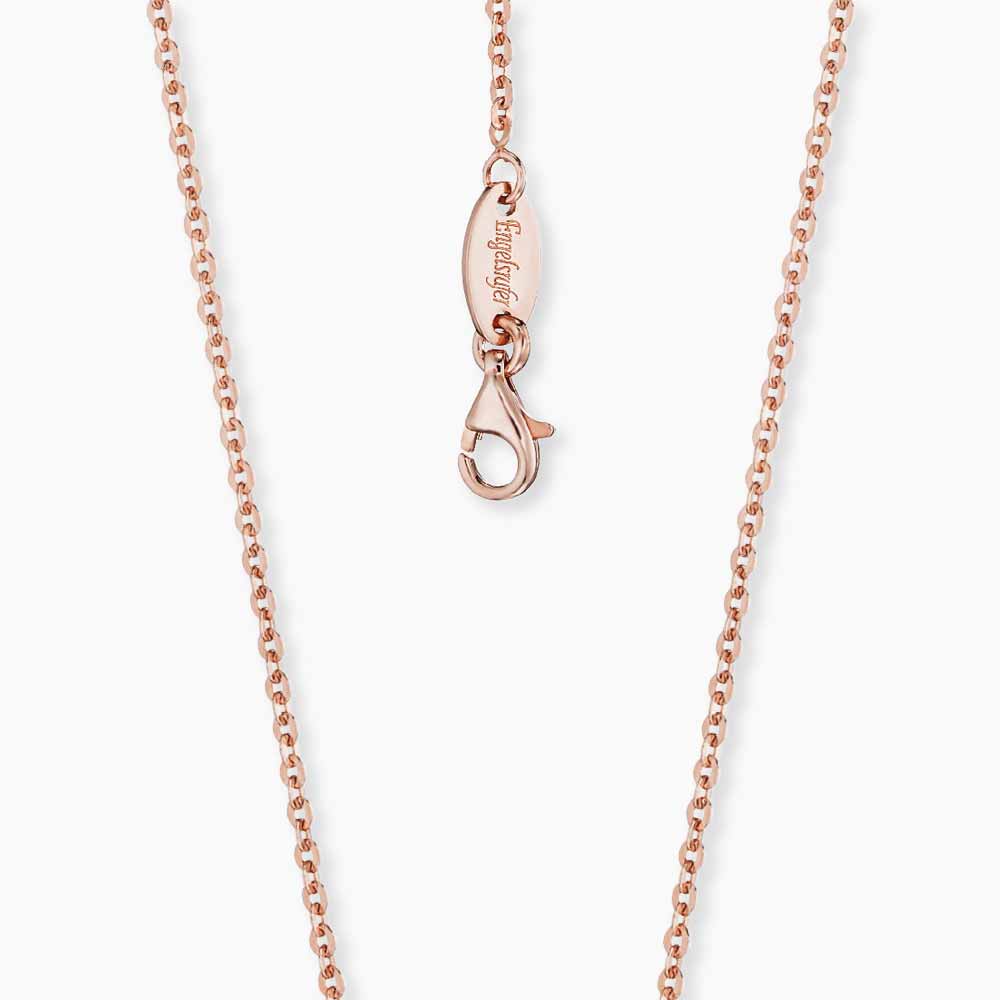 Brilliantkette 925er Silber Roségold