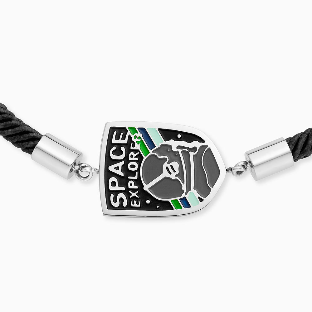 Engelsrufer Kinderarmband Jungen Edelstahl mit Emaille Astronaut