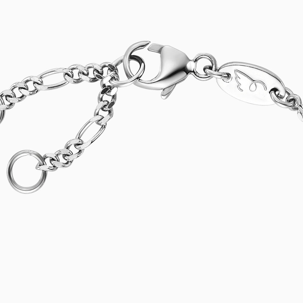 Kinder Armband 925er Silber Teddy mit Blauen Achat