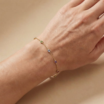 Armband 925er Silber Moonlight mit Zirkonia Multicolor