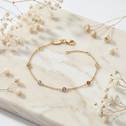 Armband 925er Silber Moonlight mit Zirkonia Multicolor