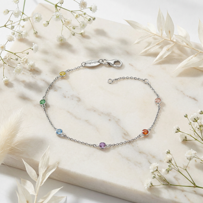Armband 925er Silber Moonlight mit Zirkonia Multicolor