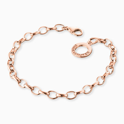 Engelsrufer Bettelarmband silber / rosé für Charm Anhänger