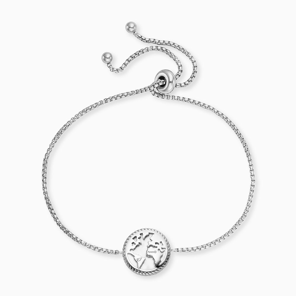 Engelsrufer women's bracelet with compass made of mother-of-pearl in sterling silver