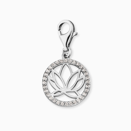 Engelsrufer Lotus women's charm silver with zirconia