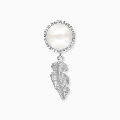 Engelsrufer women's earring sterling silver feather and pearls