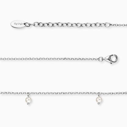 Engelsrufer women's anklet real silver with freshwater pearls