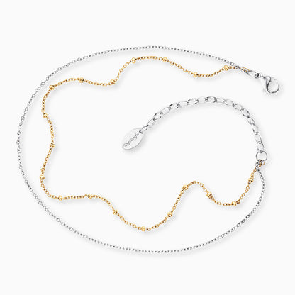 Engelsrufer Moonlight Damen-Fußkette Edelstahl silber und gold