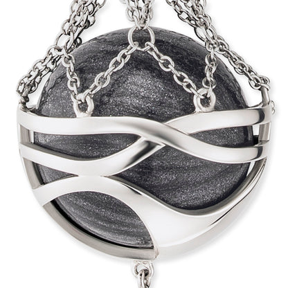 Engelsrufer silver necklace Paradise with black Chime XS