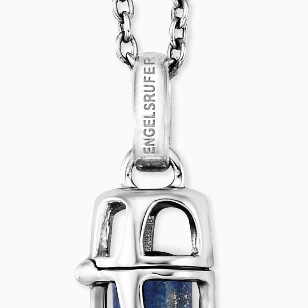 Engelsrufer Damen-Kette mit Anhänger Silber mit Lapislazuli Kraftstein Größe S