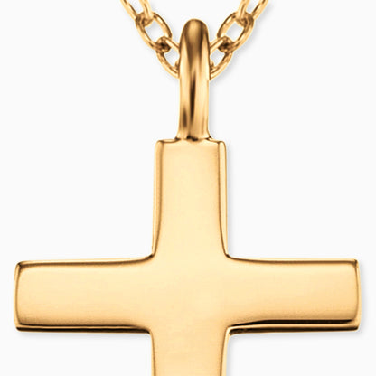 Engelsrufer women's necklace with cross pendant silver gold plated