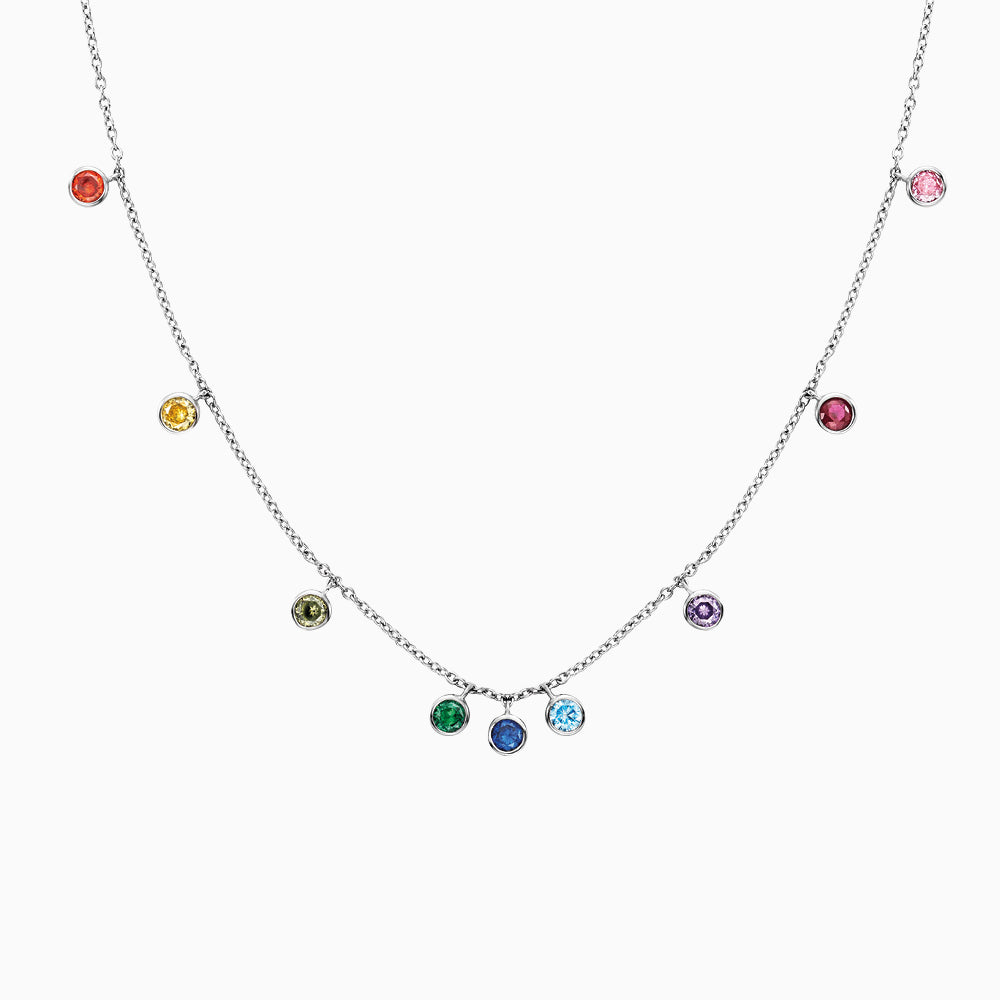 Engelsrufer women's necklace Moonlight silver with zirconia multicolor