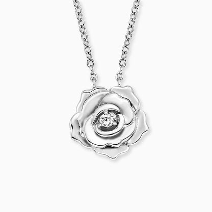 Engelsrufer Damenkette Sternlingsilber mit Rose und Zirkonia