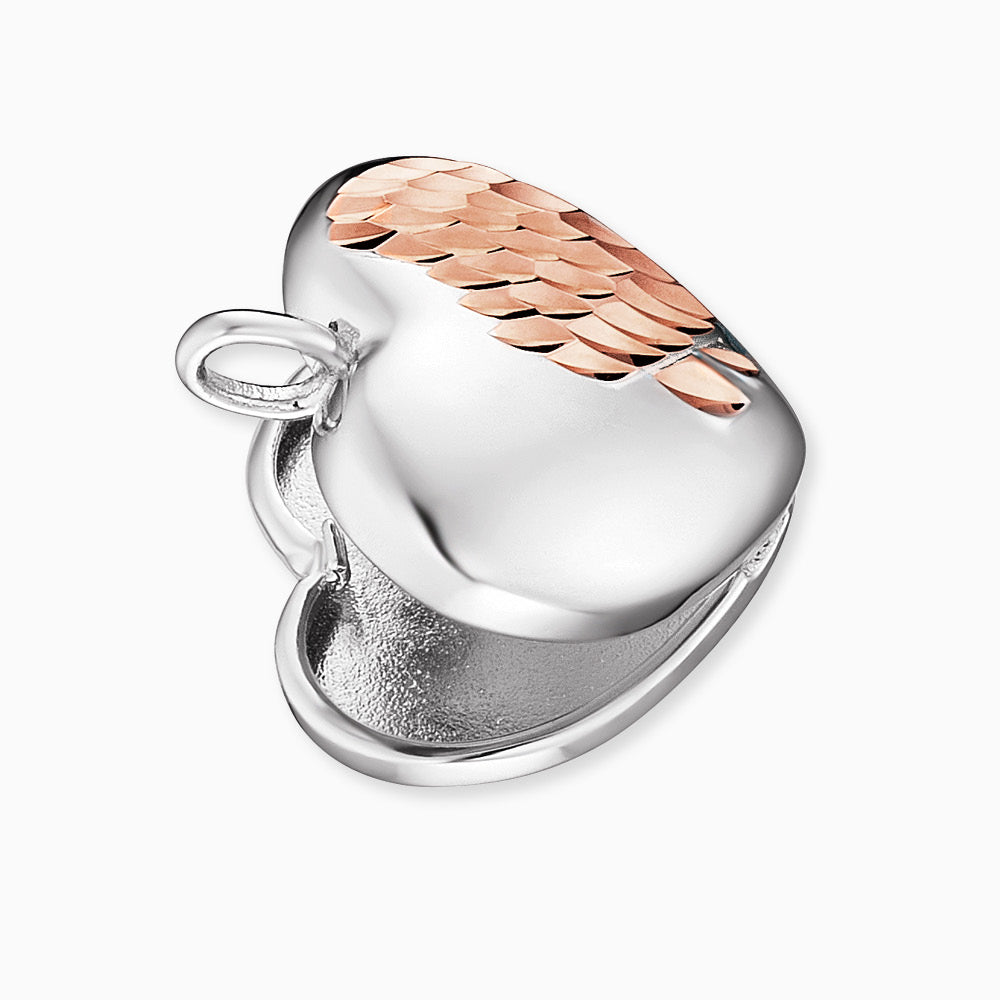 Engelsrufer pendant heart medallion silver and rose gold