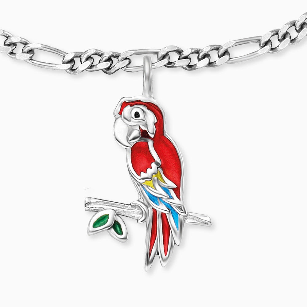 Engelsrufer girls children's bracelet silver with parrot