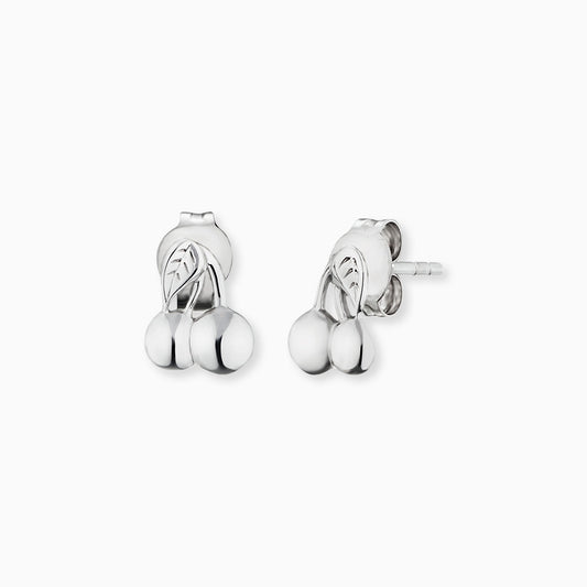 Engelsrufer girls ear studs silver cherry motif