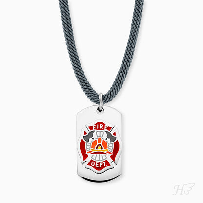 Engelsrufer children's chain boys stainless steel with enamel fire brigade