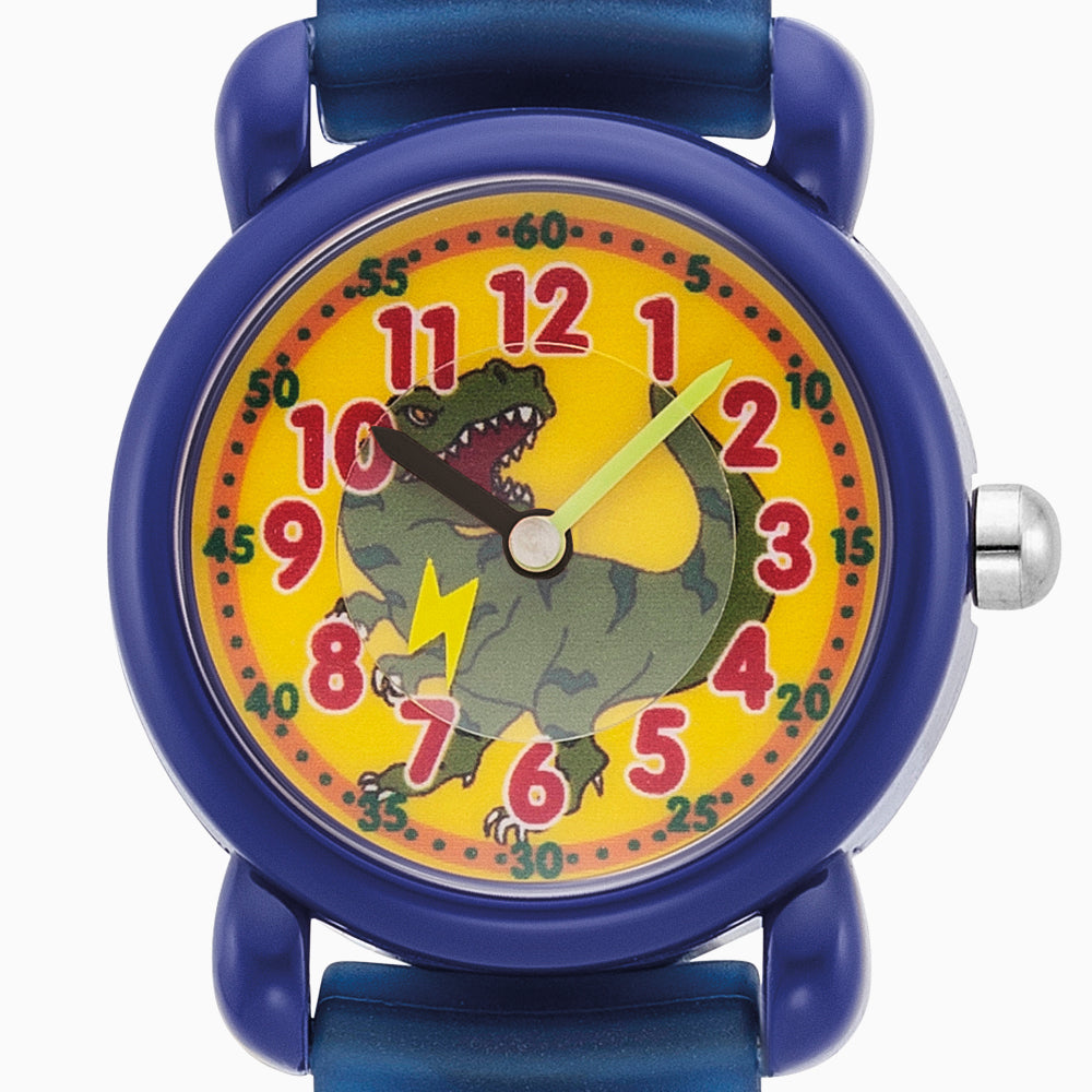 Engelsrufer Kinder Uhr Dinosaurier Multicolor für Jungen inkl. Stiftemäppchen